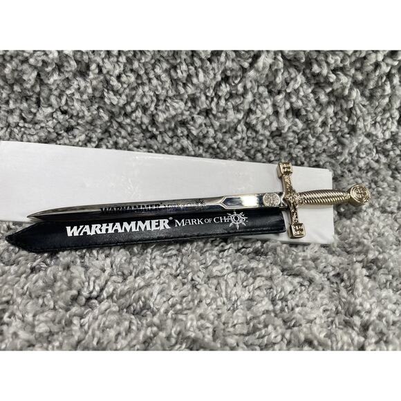 Warhammer Mark of Chaos Sword Letter Opener Rare Promo Item New In Box - Picture 1 of 10